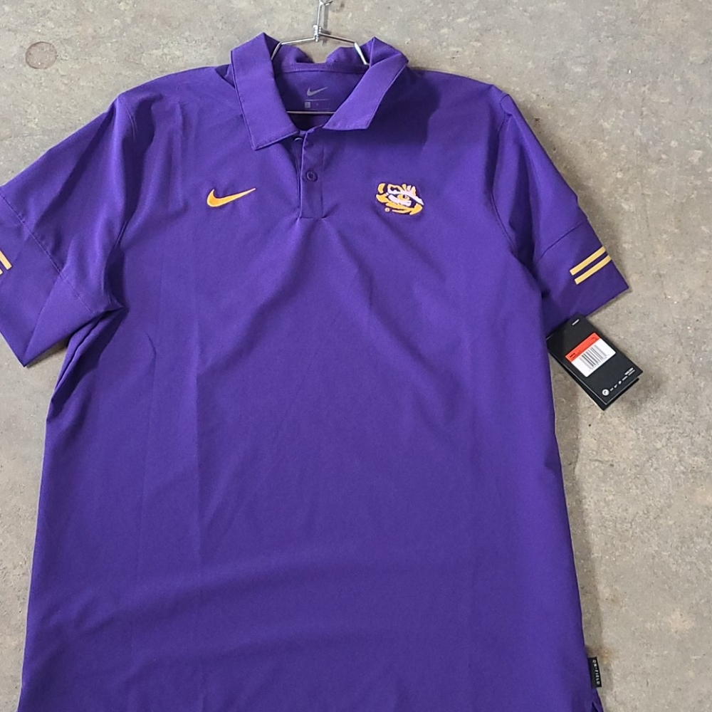 Nike LSU TIGERS polo size Large